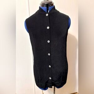 Elegant Black Button-Up Blouse